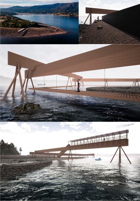 Galería de 10 proyectos para reflexionar sobre el valor de la arquitectura en madera al sur de Chile - 5 Parasitic Architecture, Diploma Design, Wooden Pavilion, Form Architecture, Ski Hotel, Wooden Architecture, Arch Model, Architecture Collage, Timber Structure