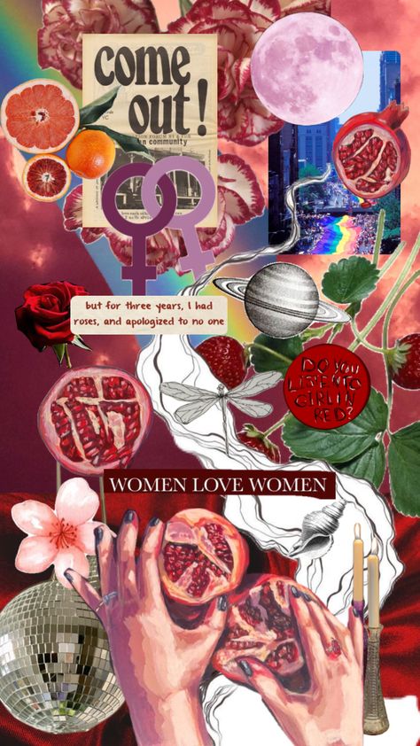 #sapphic #bisexual #lesbian #queer #wlw #fruity #lgbtq Lesbian Collage Wallpapers For Iphone, Sapphic Wallpaper Aesthetic, Queer Background, Wlw Aesthetic Wallpaper, Sapphic Wallpapers, Subtle Wlw Wallpaper, Queer Wallpapers, Sapphic Aesthetic Art, Queer Wallpaper Aesthetic