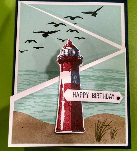 High Tide Stampin Up, Nautical Cards, Beach Cards, Masculine Birthday Cards, Boy Cards, Birthday Cards For Men, Making Greeting Cards, High Tide, Stamping Up Cards