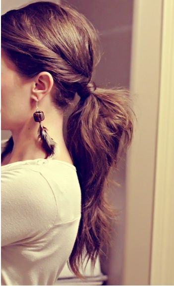 Pony Tail...for my girls Cute Ponytails, Twist Ponytail, Fishtail Braid, Hair And Beauty, Jack White, Spring Hairstyles, Long Hairstyles, Hair Envy, Hair Color Ideas