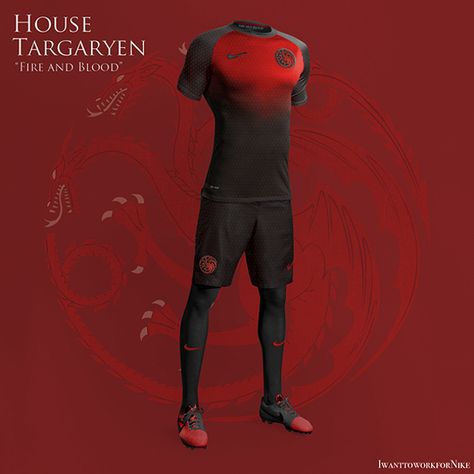 Los uniformes de futbol de Game of Thrones - Futbol Total Sublimated Shirts, Nike World, World Cup Kits, Logo Desing, Sport Shirt Design, Dressing Ideas, Sports Jersey Design, Soccer Tips, Kit Design