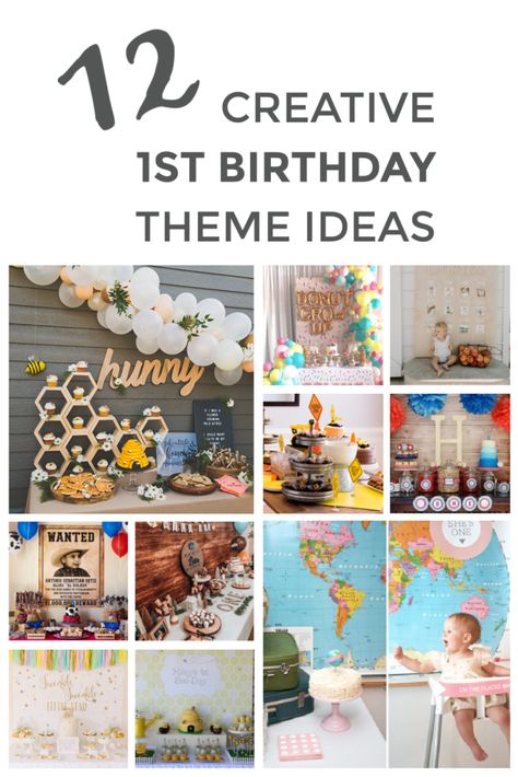 http://theorganizedmomlife.com/first-birthday-party/ First Birthday Unique Themes, First Birthday Themes Unique, Unique First Birthday, Unique Birthday Decoration Ideas At Home, Unique First Birthday Themes, Unique 1st Birthday Themes, First Birthday Party Theme Ideas, Unique Birthday Party Themes, Birthday Party Theme Ideas