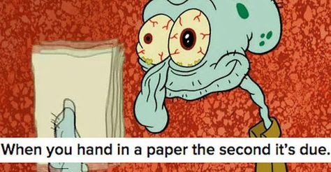 27 Squidward Faces Every College Student Will Recognize buzzfeed.com Exams Memes, Studying Funny, Studying Memes, Funny Spongebob Memes, College Memes, Dungeons And Dragons Memes, Dragon Memes, Spongebob Memes, School School