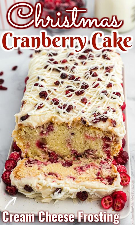 Pound Cake Christmas, Christmas Cranberry Cake, Christmas Cranberry Pound Cake, Cake With Cranberries, Cranberry Pound Cake, Heavenly Christmas, Easy Dessert Recipes Christmas, Christmas Cranberry, Cranberry Cake