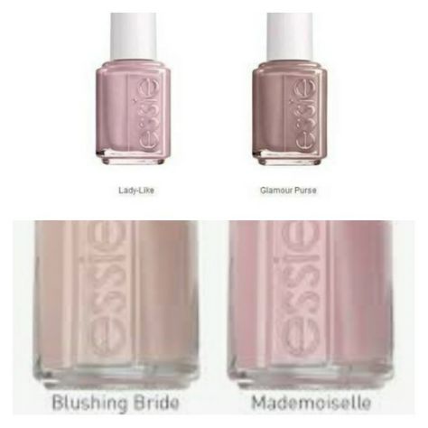 Essie Blushing Bride, Essie Mademoiselle, Blushing Bride, Blush Bride, Essie Nail Polish, Essie Nail, Essie, Bridal Makeup, Nail Polish