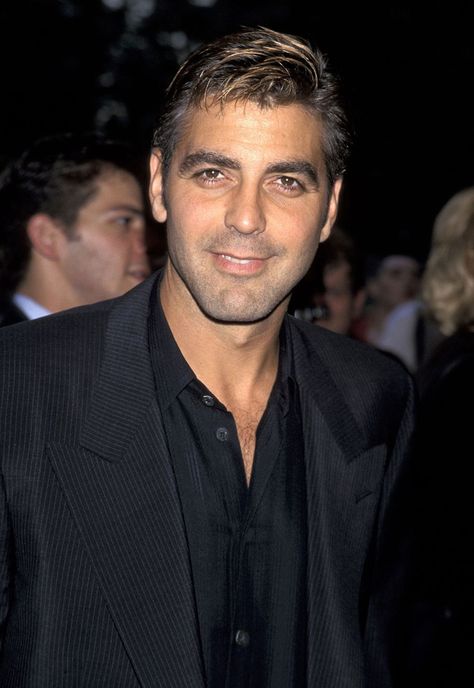 George Clooney Hair, George Clooney Haircut, 1990 Hairstyles, George Clooney Style, 90s Haircuts, Cary Grant, George Clooney, The Boy Is Mine, Mens Hairstyles Short