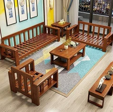 6 Seater Sofa, Sala Set, Sofa Set For Living Room, درج السلم, Sofa Design Wood, Wooden Sofa Set Designs, Corner Sofa Design, Wooden Sofa Designs, Room Sofa Design