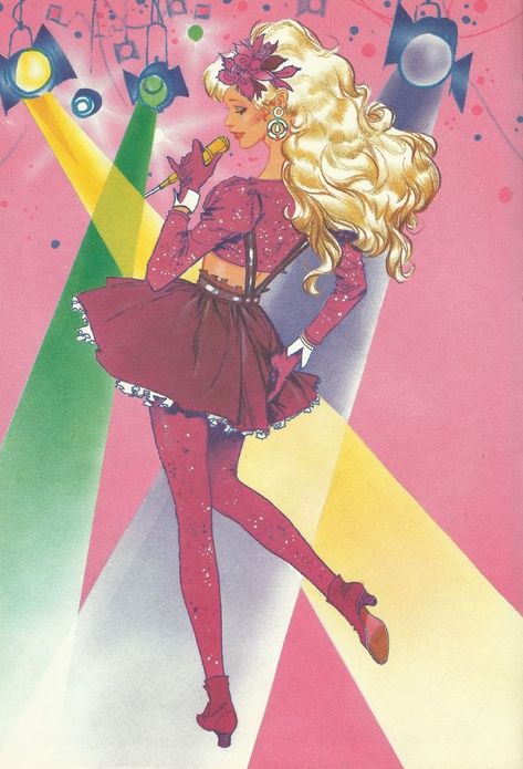 80s Barbie Illustration, 80s Barbie Art, Vintage Barbie Art, Barbie Poster, 80s Barbie, 90s Barbie, Barbie 80s, Barbie Art, Barbie Books