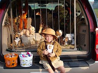 Cage up those wild beasts with a safari theme. Zoo Trunk Or Treat Ideas For Cars, Safari Trunk Or Treat Ideas, Safari Vbs, Trunk Or Treat Ideas, Zoo Crew, Harvest Fest, Kid Snacks, Zoo Keeper, Festival Ideas