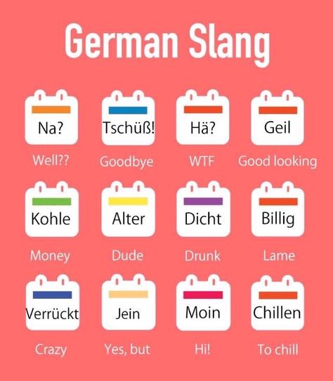 German Slang Words, German Slang, Cool German Words, German Phrases Learning, Spanish Slang, Deutsch Language, Slang Phrases, Good Study Habits, Germany Language