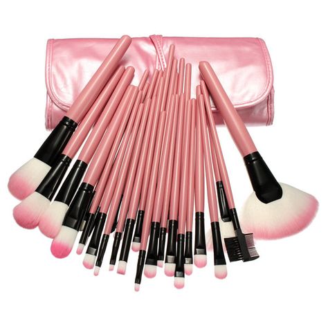 32 Pcs Pink Eyeshadow Eyebrow Blush Makeup Brushes Cosmetic Set With Bag Makeup Brush Case, Pink Makeup Brush, Wholesale Makeup, Cheek Makeup, Makeup Brush Set Professional, Face Makeup Brush, Cosmetic Sets, Professional Makeup Brushes, Pink Eyeshadow