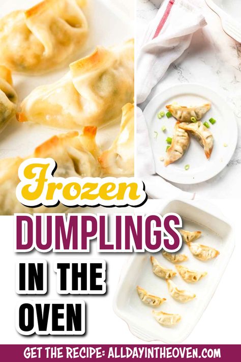 Frozen dumplings in an oven dish Food Recipes Dumplings, Home Made Dumplings Recipe, Rolled Dumplings Recipe, Home Made Dumplings, Baked Dumplings, Rolled Dumplings, Freezing Food Guide, Dumplin Recipe, Stuffed Dumplings