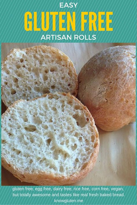 Gluten Free Artisan Bread, Glutenfree Bread, Artisan Rolls, Gluten Free Rolls, Bread Dough Recipe, Pain Sans Gluten, Pan Sin Gluten, Cookies Gluten Free, Gluten Free Recipes Bread