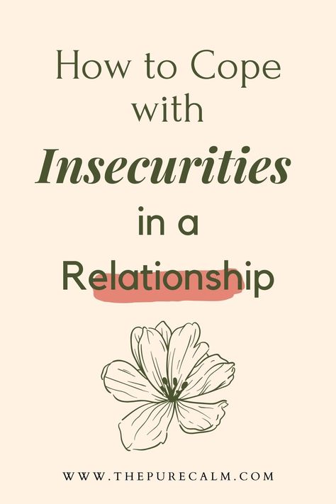 Do you often find yourself insecure in your relationships? Don't be too hard on yourself. Most of us feel insecure about our self and our relationships. If you feel like If it's getting a little out of hand and is having a negative impact on your relationship, read this article to learn about what causes insecurities in relationships and what you can do about it | How to stop feeling insecure | How to stop being jealous | How to deal with jealousy How To Stop Being Jealous And Insecure, How To Deal With Jealousy Relationships, Dealing With Insecurities, Getting Over Insecurities, How To Overcome Insecurity In Relationship, How To Not Feel Insecure, How To Be Secure With Yourself, How To Get Over Insecurities, How To Deal With Insecurities