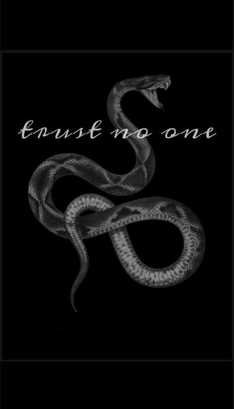 #snakes #wallpaper #wallpaperideas #iphonewallpapers #aesthetic #badass #blackandwhite #trustnoone #tattoos Snake Asethic Wallpaper, Dark Baddie Aesthetic Wallpaper Iphone, Trust No One Wallpaper Iphone, Trust No One Wallpaper Aesthetic, Black Snake Wallpaper Aesthetic, Snake Lockscreen, Trust No One Wallpaper, Badass Background, Seafoam Aesthetic