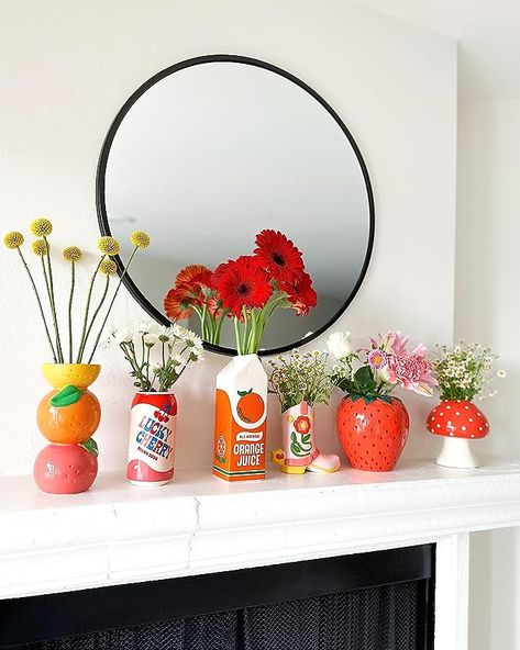 I recently came across this vase on Amazon and knew I just had to share! Introducing the charming Ceramic Orange Juice Vase, a delightful addition to your home decor! Crafted in a vibrant orange hue, this whimsical vase takes the shape of a classic juice carton. How cute! Its ceramic construction adds a touch of elegance while retaining its playful appeal, and is perfect for showcasing your favorite flowers or adding a pop of color to any room. Orange Juice Brands, Funky Vases, Vase Unique, Orange Decor, Eco Friendly Decor, Jus D'orange, Colorful Ceramics, Unique Vases, Rise And Shine