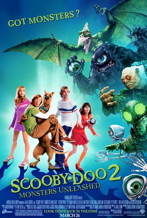 Scooby-Doo 2 - Monsters Unleashed Scooby Doo 2 Monsters Unleashed, Kid Friendly Halloween Movies, Scooby Doo Mystery Inc, Scooby Doo Movie, Scooby Doo Mystery Incorporated, Freddie Prinze, Scooby Doo Mystery, Childhood Movies, Kids' Movies