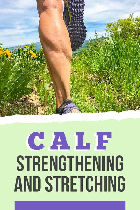 What you need to know to build calf strength and calf stretches to keep you injury free Calf Strengthening Exercises, Calf Exercises At Home, Sore Calves, Calf Strain, Beginner Running, Stretches For Runners, Calf Injury, Calf Exercises, Calf Stretches