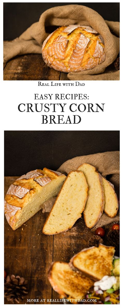 Corn Flour Bread, Cornmeal Bread, Yeast Free Breads, Dutch Oven Bread, Artisan Bread Recipes, Yeast Bread Recipes, Dutch Oven Recipes, Corn Bread Recipe, Yeast Bread