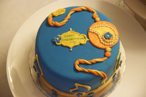 A festive cake for Rakshabandhan Rakhi Theme Cake, Raksha Bandhan Cake Ideas, Rakshabandhan Cake Ideas, Rakhi Cake Designs, Rakshabandhan Cake, Rakhi Cake, Rakhi Quotes, Chocolate Showpiece, Jai Ganesh