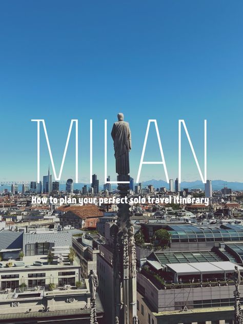 How to Plan Your Perfect Solo-travel Itinerary in Milan https://knycxjourneying.com/milan-italy-itinerary/ A solo travel itinerary in Milan. Whether you're a first-timer or repeated visitor - this plan covers old, new, and unique attractions that Milan has to offer. #milan #travelitaly #italytravels #lombardy #solotravel #itineraryplanning Milan Cathedral, Itinerary Planning, Italy Itinerary, Solo Trip, Travel Info, Group Travel, Travel Board, Milan Italy, Travel Itinerary