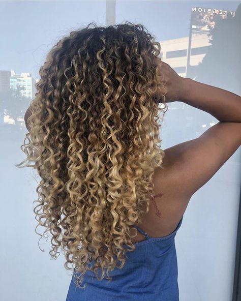 Balayage Hair Highlights, Ombre Balayage Hair, Hair Highlights Curly Hair, Hair Highlights Curly, Hair Tips Curly, Blonde Highlights Curly Hair, Highlights Curly, Dyed Curly Hair, Highlights Curly Hair