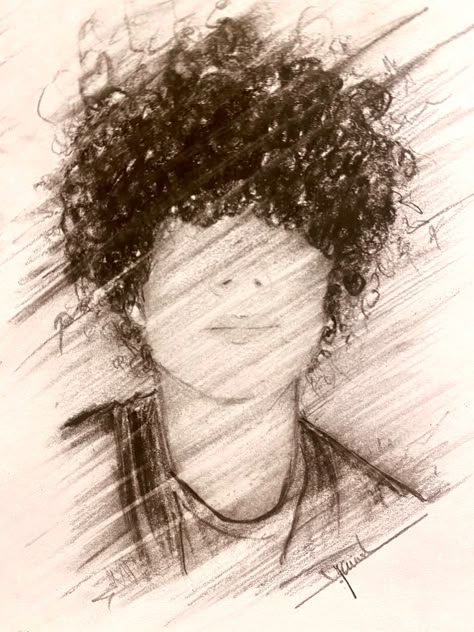 Curly Guy Hair Drawing, Curly Boy Hair Drawing, Curly Hair Sketch Male, How To Draw Short Curly Hair, Boy With Curly Hair Drawing, Curly Hair Guy Drawing, Curly Hair Men Drawing, Curly Hair Anime Boy, Curly Hair Boy Drawing