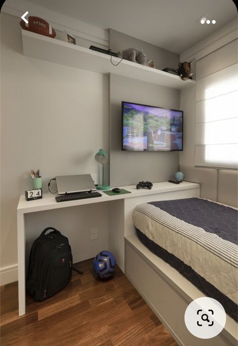 Box Room Bedroom Ideas, Small Boys Bedrooms, Teenage Boy Room, Small Room Design Bedroom, Box Bedroom, Boy Bedroom Design, Teen Boy Bedroom, Bedroom Setup, Small Room Design