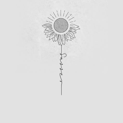 Fingerprint Sun Tattoo, Sun And Name Tattoo, Sun With Sunflower Tattoo, Flower And Sun Tattoo, Sunflower And Sun Tattoo, Sunflower Sun Tattoo, Sun And Sunflower Tattoo, Sun Sunflower Tattoo, Tiny Sunflower Tattoo