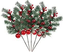 Amazon.com: Christmas Floral Picks and Sprays Diy Christmas Picks And Sprays, Diy Christmas Sprays And Picks, Christmas Tree Picks And Sprays, Christmas Tree Sprays And Picks, Christmas Picks And Sprays, Christmas Tree Flowers, Christmas Picks, Flower Picks, Floral Picks