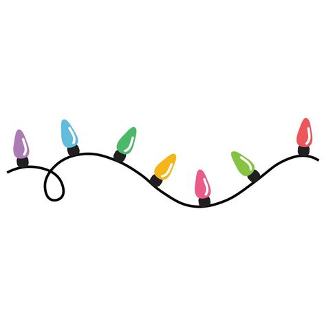 Cartoon Christmas Lights, Christmas Lights Tattoo, Christmas Lights Drawing, Glued Sounds, Christmas Lights String, Christmas Lights Clipart, Christmas Lights Png, Light Tattoo, Funny Phone