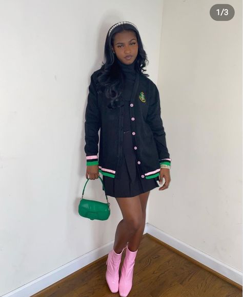 Alpha Kappa Alpha Clothing, Aka Apparel, Sorority Fashion, Aka Sorority, School Uniform Outfits, Stylish Work Attire, Alpha Kappa Alpha, Sorority Outfits, Girl Fits