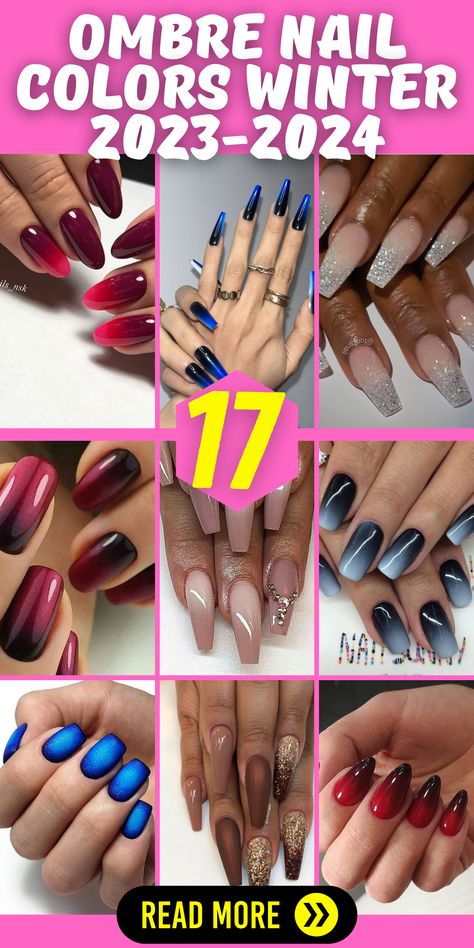 Blue Hues: Ombre Nail Colors Ideas Winter 2023-2024: Dive into a world of blue hues with ombre nail colors ideas for winter 2023-2024. These trendy nail designs featuring shades like blue, pink, and green are perfect for short nails. Try almond or stiletto shapes and experiment with acrylic or gel nails for a bold statement. Stay ahead of 2023 nail trends with these 35 trending ombre nail art designs. Blue Ombre Winter Nails, Winter Ombré Nails, 2024 Ombre Nails, Dipped Nails Ideas Winter Ombre, Ombre Nail Designs Almond Shape, Winter Ombre Nails Ideas, Trendy Ombre Nails, Winter Ombre Nails, Ombre Nail Colors