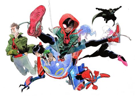 Into The Spiderverse, Art Spiderman, Verse Art, The Spider, 판타지 아트, Spiderman Art, Comic Book Artists, 영감을 주는 캐릭터, Spider Verse