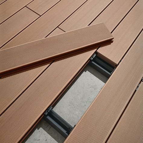 Wpc Decking, Composite Decking Boards, Wood Waste, Commercial Landscaping, Wood Plastic Composite, Patio Flooring, Timber Deck, Outdoor Balcony, Brick Flooring