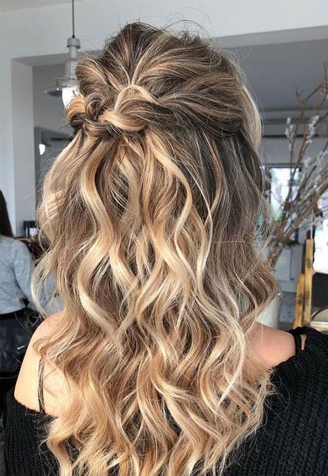 22 Best half up half down hairstyles - braid half up, fishtail braids , half up half down hairstyles #hairstyle #halfup #braids #weddinghair #promhair Hair Styles For Special Occasion, Half Up Half Down Medium Hair, Date Night Hairstyles, Hairstyles For Everyday, Fab Mood, Mood Wedding, Date Night Hair, Night Hair, Hairstyles Braid