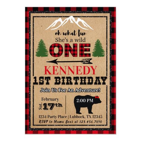 Red Black Girl's Buffalo Plaid Birthday Invitation #Ad  , #sponsored, #Buffalo#Birthday#Plaid#Red Buffalo Plaid Birthday Party, Plaid Birthday Party, Camping Party Invitations, Buffalo Plaid Birthday, Camping Theme Birthday, Lumberjack Birthday Party, Lumberjack Birthday, Plaid Party, Lumberjack Party