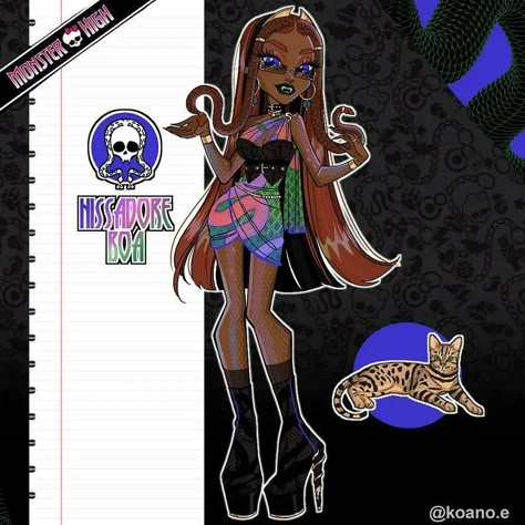 Monster High Gorgon Oc, Monster High Oc Art, Monster High Ocs, Monster High Cosplay, Monster High Oc, Monster H, Arte Monster High, Custom Monster High Dolls, Moster High