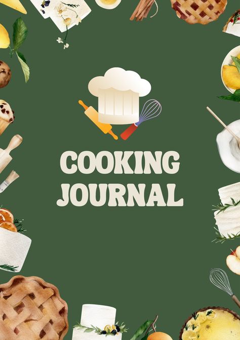 Tle Cookery Design, Cooking Journal Cover, Cookery Book Cover Design, Cooking Book Cover Design, Recipe Book Cover Design Ideas, Design For Cookery, Cook Book Cover Design Aesthetic, Cooking Book Cover, Cookery Design