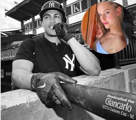 Chase Carter  Meet Chase Carter; this stunning young lady is according to recent reports the new girlfriend of  MLB player Giancarlo Stanton, former outfielder for the Miami Marlins, a New York Yankee since December 11, 2017. Because Yankees Baby, Mlb Yankees, Army Wife Life, Don Mattingly, Giancarlo Stanton, Damn Yankees, Chefs Kiss, Baseball Boys, Yankees Baseball