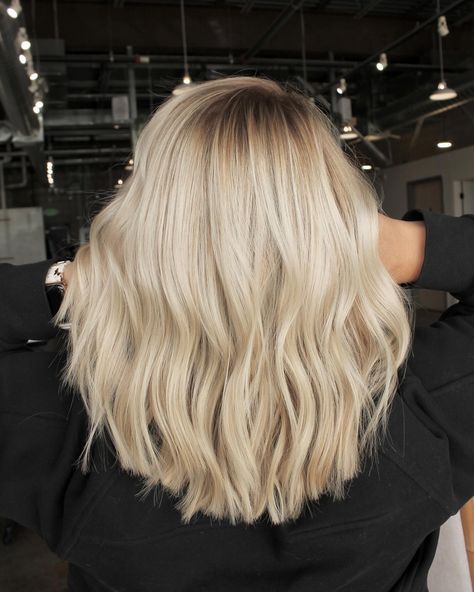 rooted blonde🤍 #platinum #blondehair #blondingspecialistcolorado lsprings #elysian Rooted Blonde, Blonde Platinum, Luscious Hair, Hair Blonde, Blonde Hair, Platinum, Blonde, Hair, Quick Saves