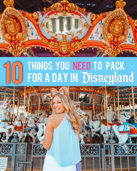 Pack For Disneyland, Nicole The Nomad, Portable Phone Charger, Disney Day, Happiest Place On Earth, Waiting In Line, What To Pack, Cute Disney, Down Hairstyles