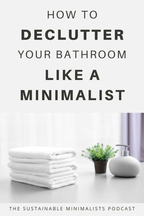 How to organize your bathroom once and for all by first responsibly decluttering and then setting up organization systems for the long haul. Decluttering Ideas Minimalism, Office Decluttering, Declutter Bathroom, Things To Declutter, Home Decor Ideas Kitchen, Organization Systems, Minimal Bathroom, Declutter Closet, Organize Your Bathroom