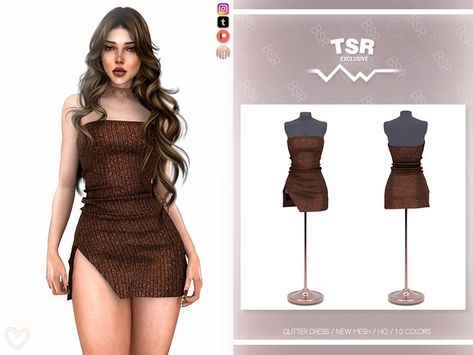 the sims 4 Sims 4 Tsr, Glitter Outfit, Pelo Sims, Free Sims 4, Sims 4 Dresses, Sims 4 Toddler, Sims Four, Sims4 Clothes, Best Sims