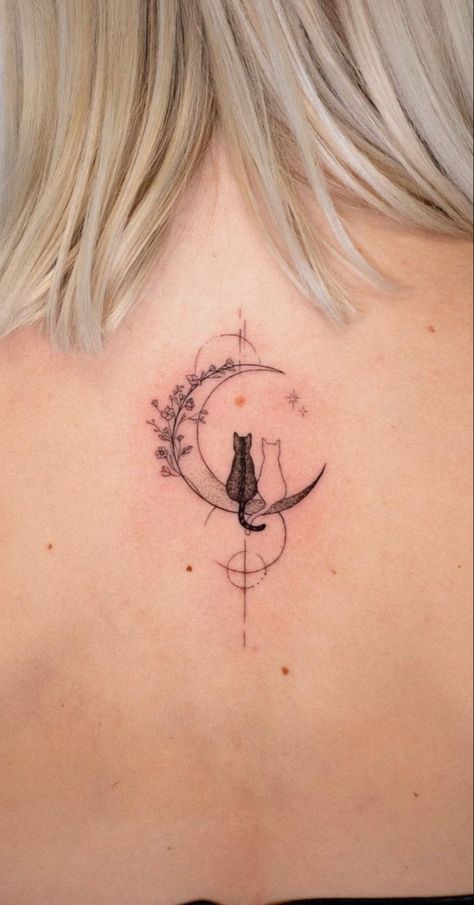 Lion Women Tattoo, Mystical Tattoos For Women Arm, Tattoos Whimsical, Fantasy Inspired Tattoos, Fantasy Minimalist Tattoo, Delicate Fantasy Tattoo, Dainty Fantasy Tattoos, Cat Moon Tattoo, Dainty Fairy Tattoos For Women