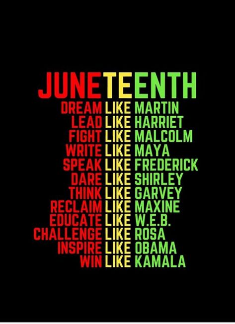 Happy Juneteenth, Hugs And Kisses Quotes, Juneteenth Day, Let Freedom Ring, Inspirational Bible Quotes, Queen Quotes, June 19, Naomi Campbell, Black Wall