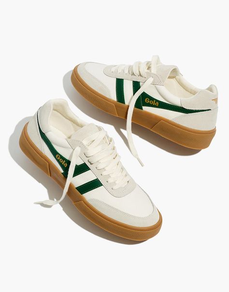 Gola Classics Sneakers, Gola Sneakers, Maximalism Interior, Gola Shoes, Tretorn Sneakers, Shoe Wishlist, Match Point, Green Sneakers, 3rd Party