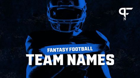 Fantasy Football Team Names splash graphic Pro Football Network Fantasy Football Names Funny, Fantasy Football Team Names, Fantasy Team Names, Fantasy Football Names, Football Team Names, Football Names, Name Ideas, Fantasy Football, Team Names