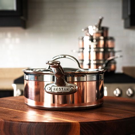 Copper kitchen hood