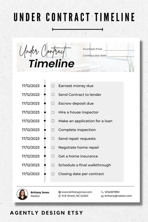 New Real Estate Agent Checklist, Real Estate Listing Checklist, Closing Checklist, Real Estate Checklist, Real Estate Contract, Real Estate Fun, Purchase Agreement, Purchase Contract, Contract Agreement